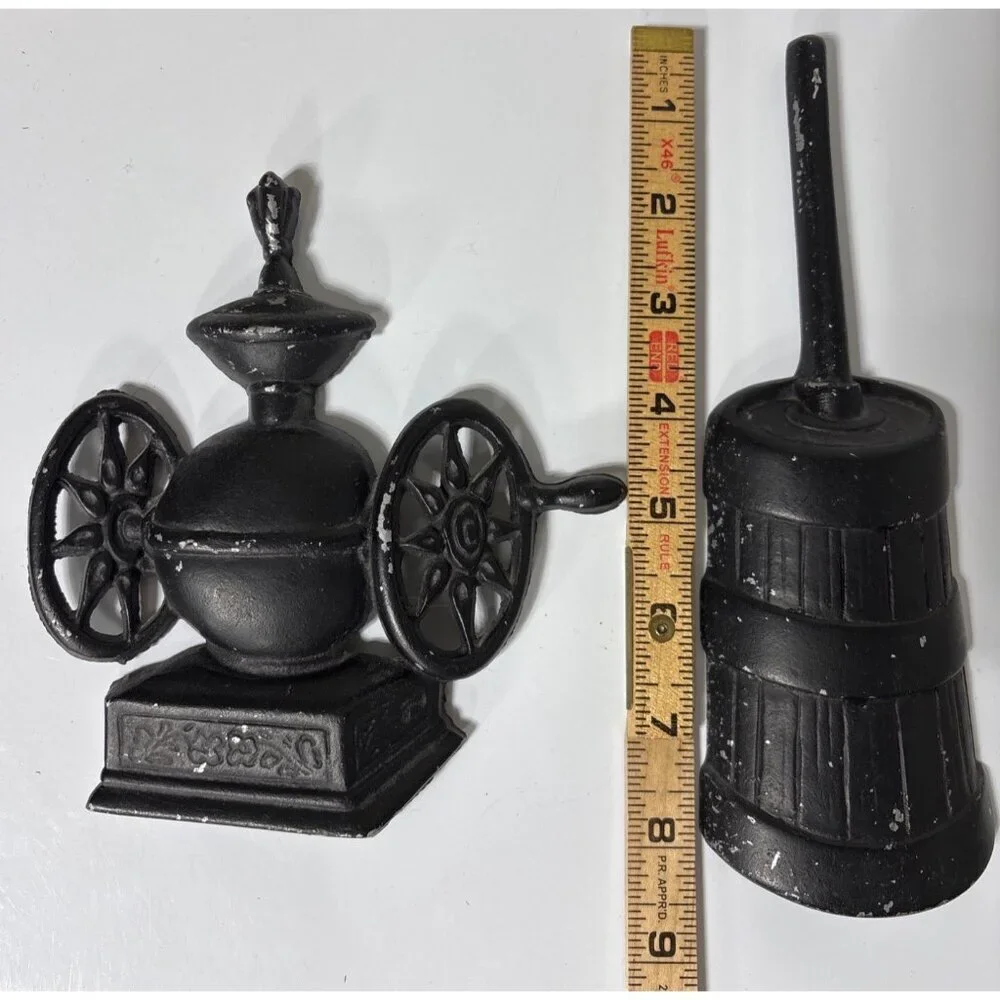 Vtg‎ Sexton Black Metal Wall Hanging Butter Churn Coffee Grinder Kitchen Decor